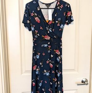 MIX Faux Wrap Dress
